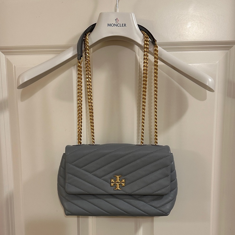 Tory Burch Kira Chevron Shoulder Bag with Gold Chain